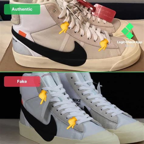 nike blazer real vs fake|nike blazer off white false.